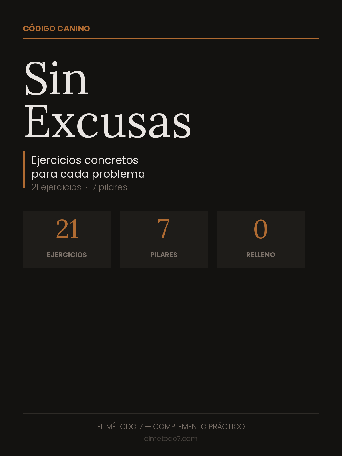 Sin excusas: Ejercicios concretos para cada problema